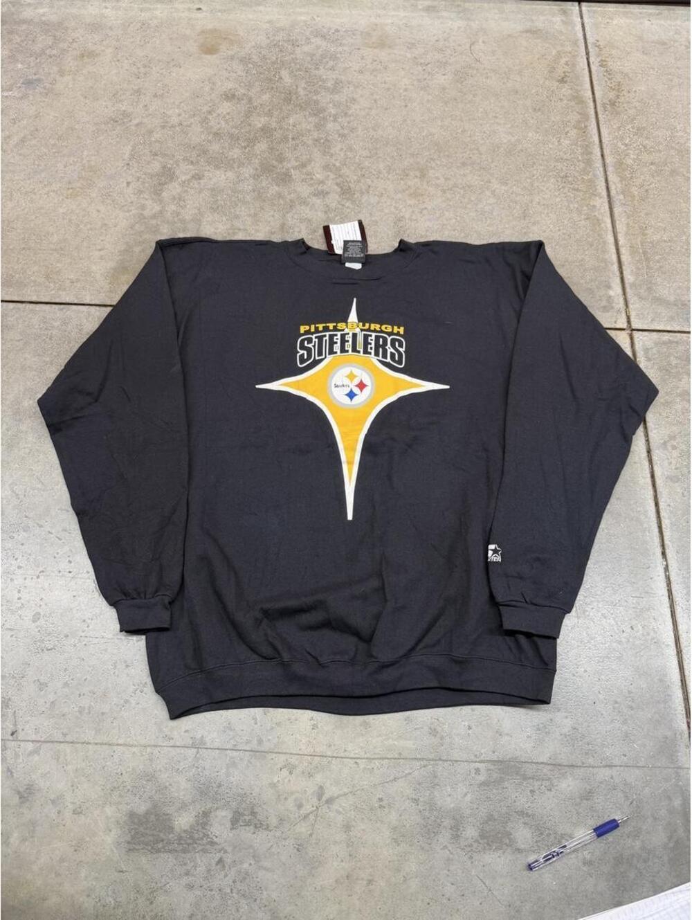 vintage brand new pittsburgh steelers starter made in usa crewneck size xl